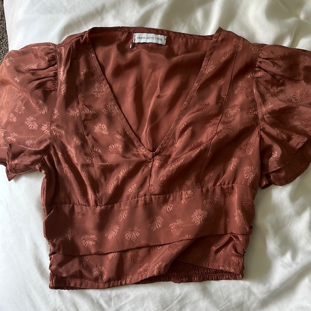 Urban Outfitters patterned silk blouse (size S)